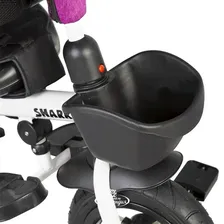 Трехколесный велосипед Maxiscoo Shark 9"/11" с тентом, розовый