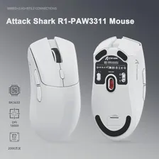 Игровая Мышь Attack Shark R1 С Регулируемым разрешением DPI Режимы Беспроводного /Проводного подключения Мыши Легкая Игровая Мышь Эргономичный Дизайн