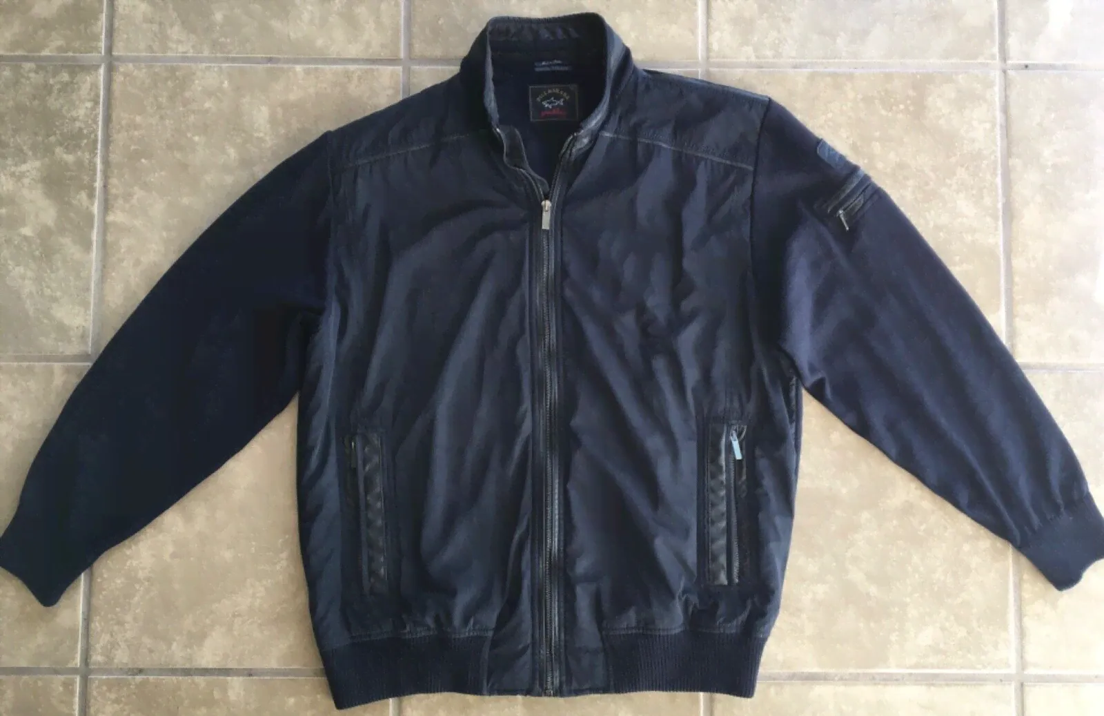 Paul Shark Royal Yacht Club Cool Touch Full Zip Pullover Mens Size L Blue