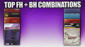 Top Forehand and Backhand Rubber Combinations  | Top Equipments Table Tennis